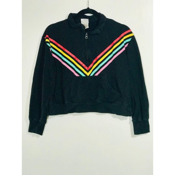 Freeze Jackets & Blazers - Freeze Zippered Rainbow Chevron Jacket MD
